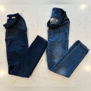 Madewell Women's Skinny Jeans - Dark and Medium Blue